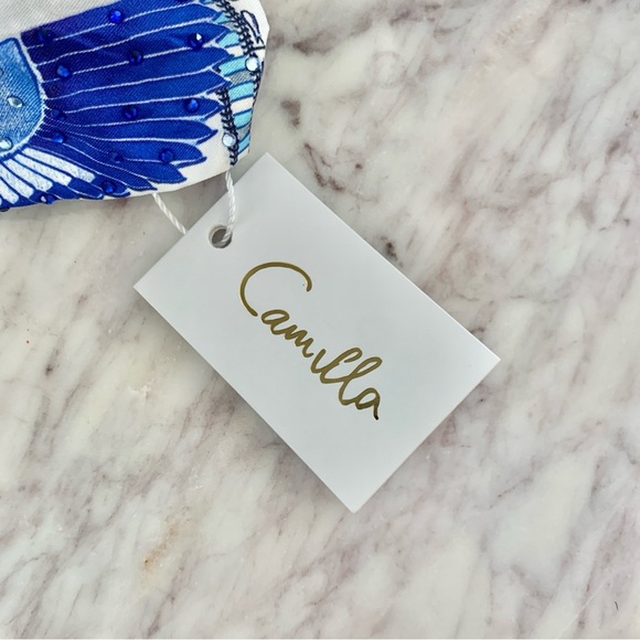 [? PRICE FIRM] CAMILLA Dancing With Daylight Ring Headband Boho Blue Greek main image 8